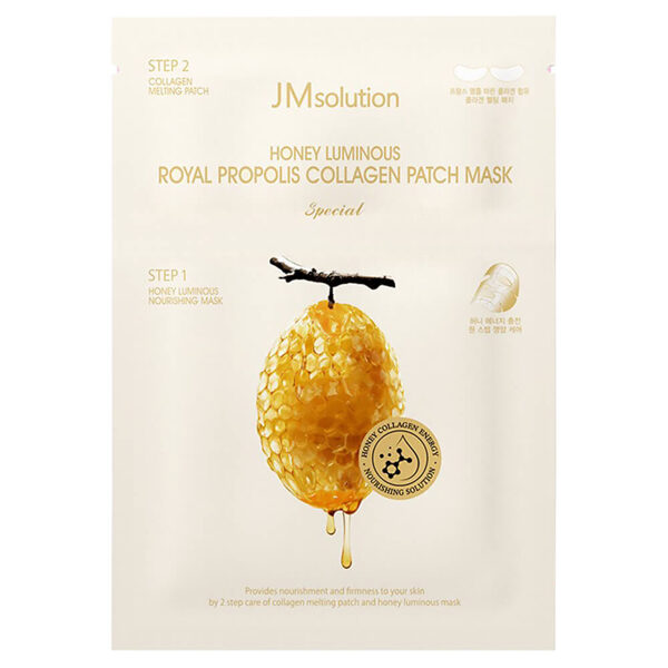 Divpakāpju komplekts ar propolisu JMsolution Honey Luminous Royal Propolis Collagen Patch Mask