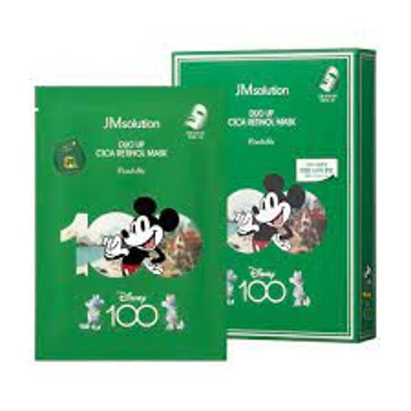 Восстанавливающая тканевая маска для лица с ретинолом и центеллой JMsolution Mask Disney Duo Up Cica Retinol Centella