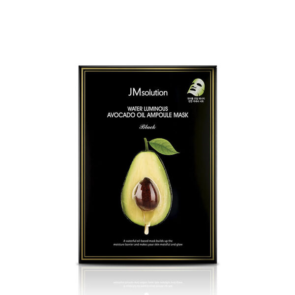 Barojoša ultraplāna maska ​​ar avokado JMsolution Water Luminous Avocado Oil Ampoule Mask