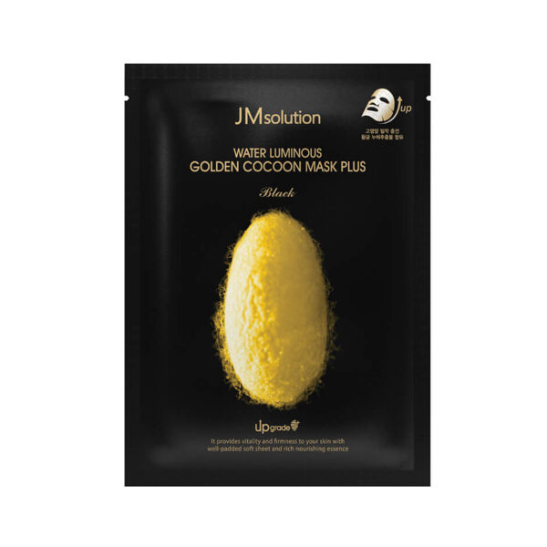 Auduma maska ​​ar zelta zīdtārpiņa kokonu proteīniem JMsolution Water Luminous Golden Cocoon Mask