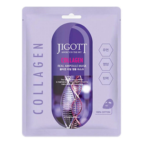 Ампульная маска с коллагеном Jigott Collagen Real Ampoule Mask