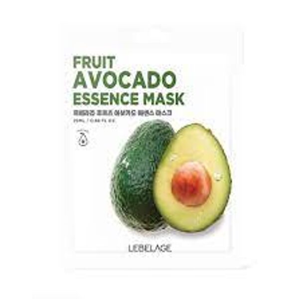 Auduma maska ​​ar avokado ekstraktu Lebelage Fruit Avocado Essence Mask