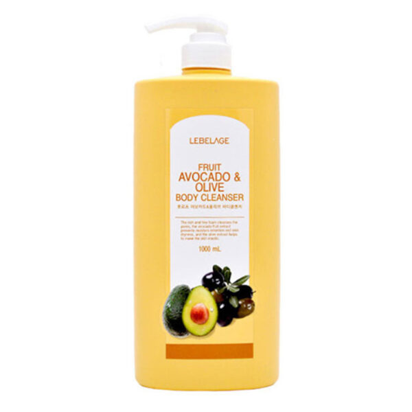 Dušas želeja ar avokado un olīvām Lebelage Fruit Avocado & Olive Body Cleanser 