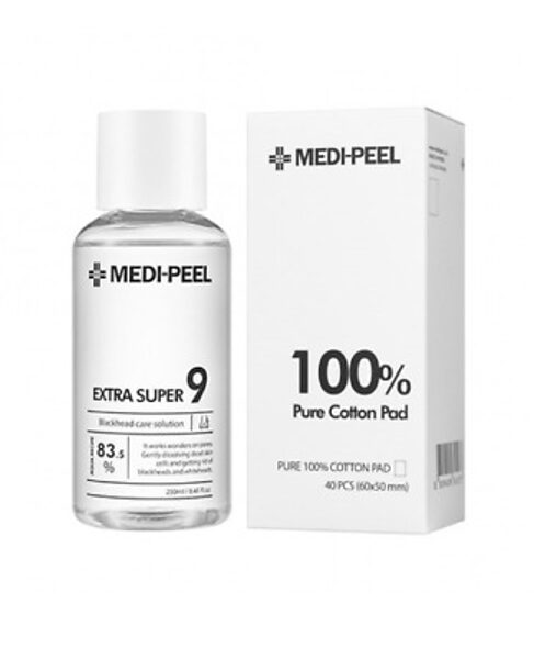 Melngalvju noņemšanas tīrīšanas līdzeklis MEDI-PEEL Extra Super 9+ Cotton Pad