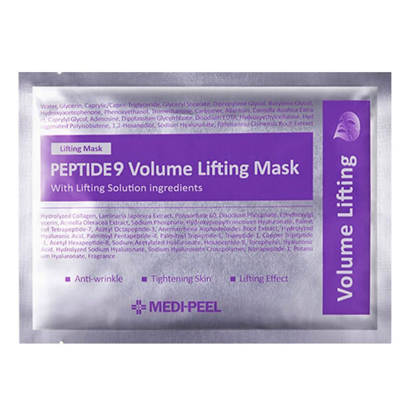 Auduma maska ​​elastības atjaunošanai MEDIPEEL Peptide 9 Volume Lifting Mask