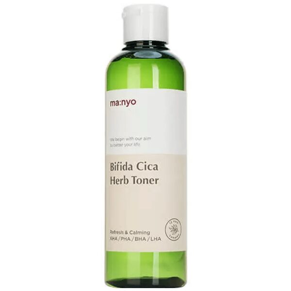 Nomierinošs toniks jutīgai ādai Manyo Factory Bifida Cica Herb Toner 