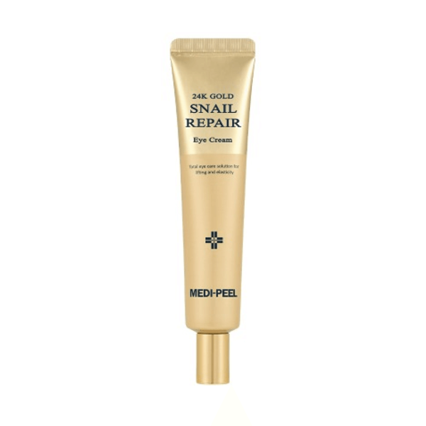 Atjaunojošs acu krēms ar zeltu un gliemežu mucīnu Medi-Peel 24K Gold Snail Repair Eye Cream