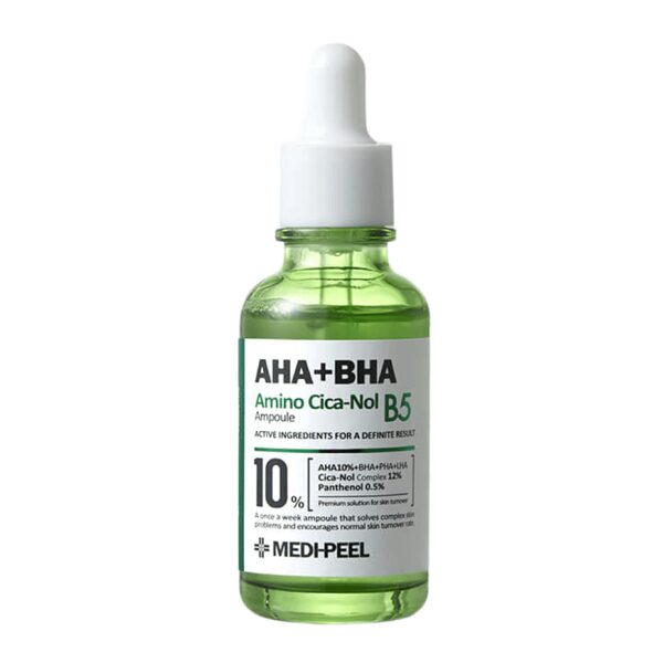 Отшелушивающая ампула с кислотами и центеллой Medi-Peel AHA BHA Amino Cica-Nol B5 Ampoule