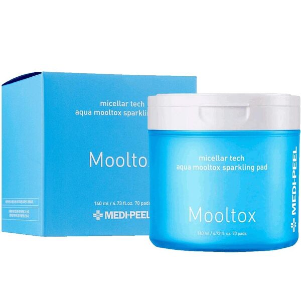 Mitrinoši tīrīšanas diski Medi-Peel Aqua Mooltox Sparkling Pad