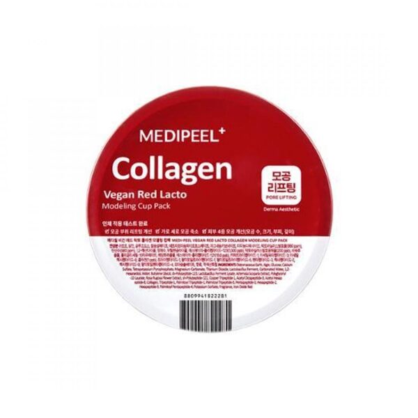 Alginātu maska ​​ar laktobacillām Medi-Peel Vegan Red Lacto Collagen Modeling Cup Pack