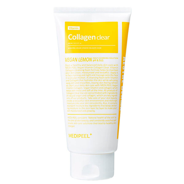 Осветляющий гель-пенка с коллагеном и облепихой Medi-Peel Vegan Vitamin Collagen Clear