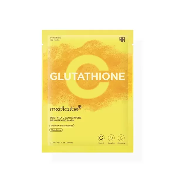 Осветляющая маска с витамином C и глутатионом для сияния кожи Medicube Deep Vita C Glutathione Brightening Mask