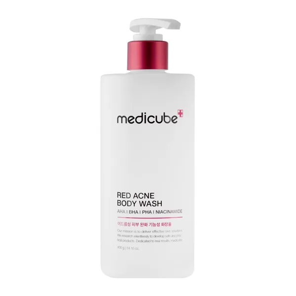 Gels problemātiskas un taukainas ķermeņa ādas attīrīšanai Medicube Red Acne Body Wash 2.0