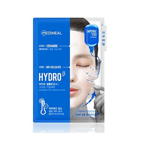 Увлажняющая биоцеллюлозная маска с керамидами Mediheal Capsule 100 Bio Seconderm Hydro Beta