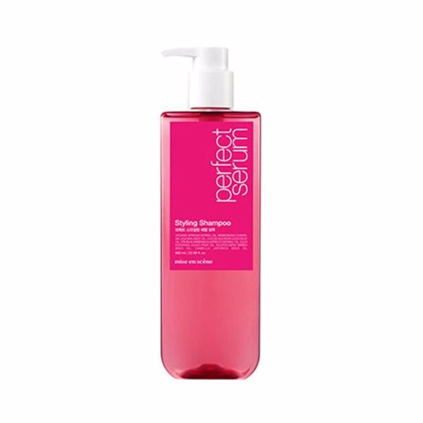 Apjomu piešķirošs šampūns bojātiem matiem Mise En Scene Perfect Serum Styling Shampoo