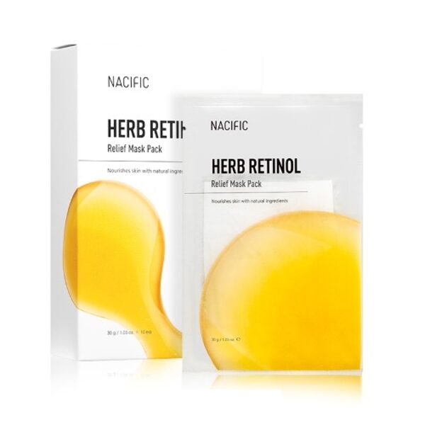 Intensīvi barojoša un mitrinoša maska ​​ar retinolu NACIFIC Herb Retinol Relief Mask 