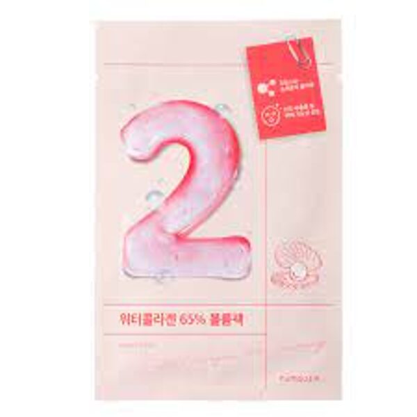 Auduma sejas maska ​​ar kolagēnu Numbuzin No.2 Water Collagen 65% Voluming Sheet Mask