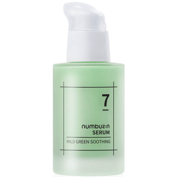 Nomierinošs serums dziļai mitrināšanai Numbuzin No.7 Mild Green Soothing Serum