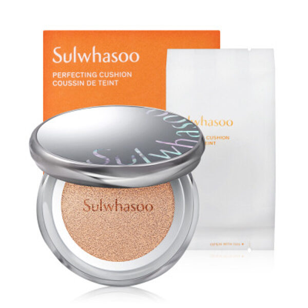 Kušons perfektam grimam ar daļēji matētu finišu Sulwhasoo Perfecting Cushion SPF50+/PA+++