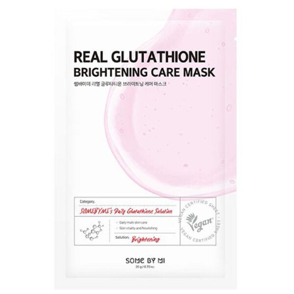 Auduma maska ar glutationu ādas mirdzumam Some By Mi Real Glutathione Brightening Care Mask