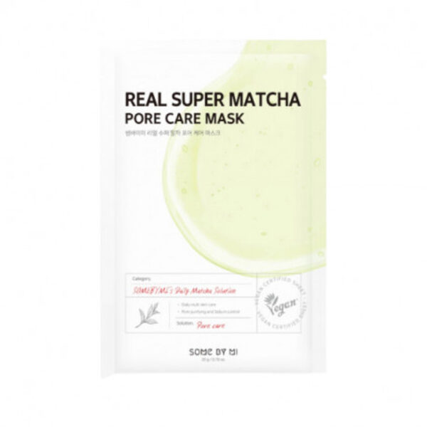 Тканевая маска для сужения пор Some By Mi Real Super Matcha Pore Care Mask