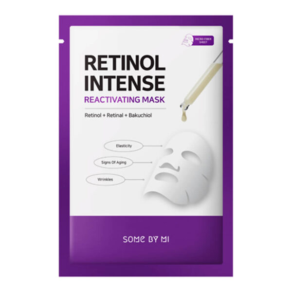 Anti-age auduma maska ​​ar retinolu un bakučiolu Some By Mi Retinol Intense Reactivating Mask