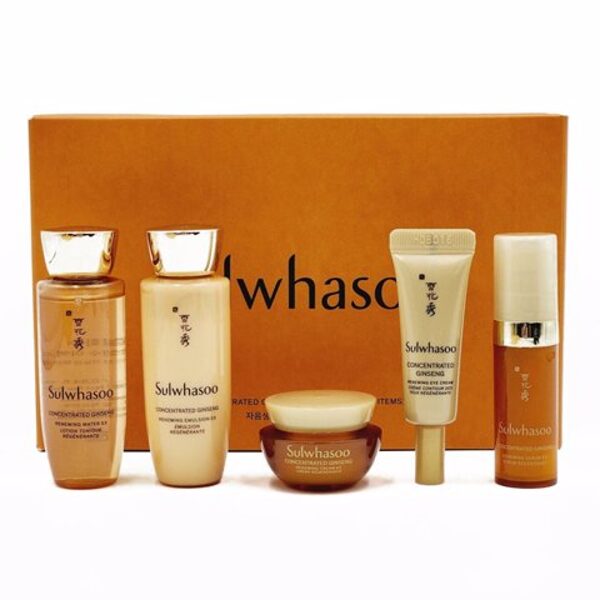 Anti-age набор миниатюр для ухода за кожей с женьшенем Sulwhasoo Concentrated Ginseng Anti-Aging 5 Set