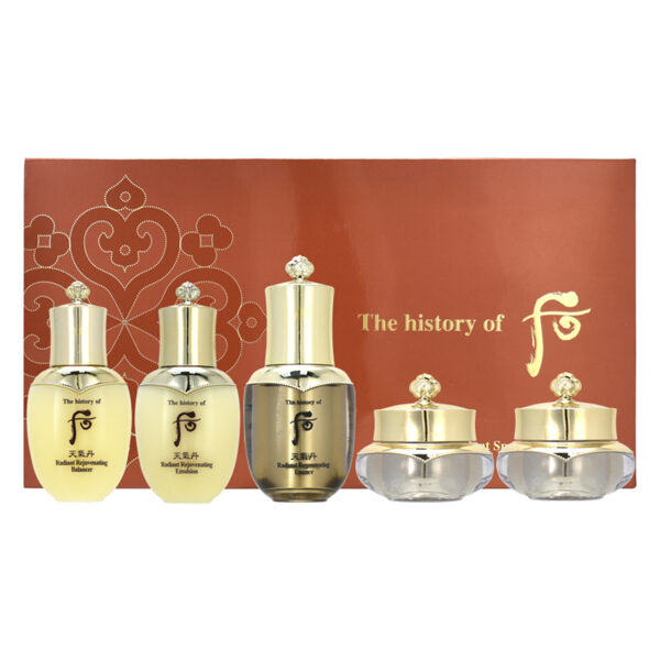 Anti-age atjaunojošo miniatūru komplekts The History Of Whoo Cheongidon Radiant Rejuvenating 5 Set