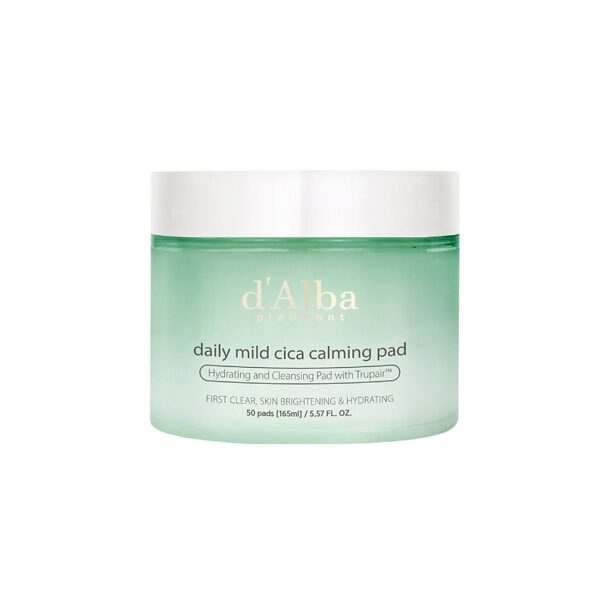 Nomierinoši pedi d`Alba Daily Mild Cica Calming Pad