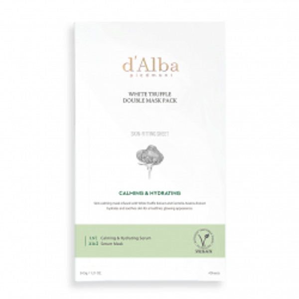 Nomierinoša maska d'Alba White Truffle Double Mask Pack [Calming/Nutritive]